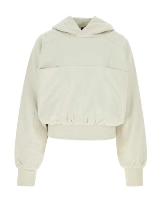 Entire studios White Double Hooded Sweatshirt for men