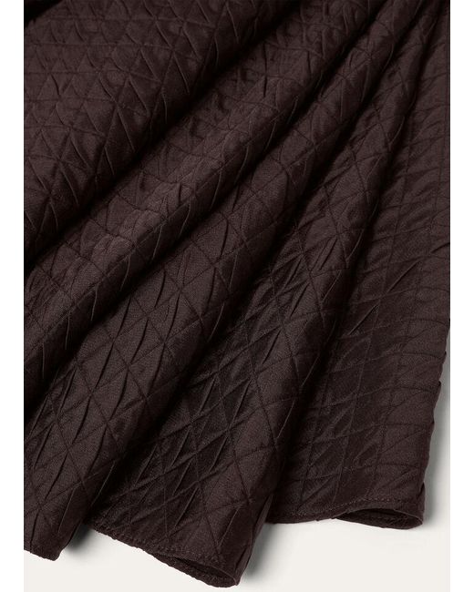 Loro Piana Brown Elise High Waist Midi Skirt