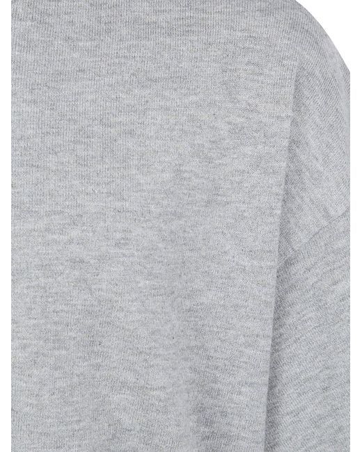 Fear Of God Gray Logo-Patch T-Shirt