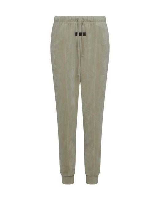 Fear Of God Green Logo-Detail Sweatpants
