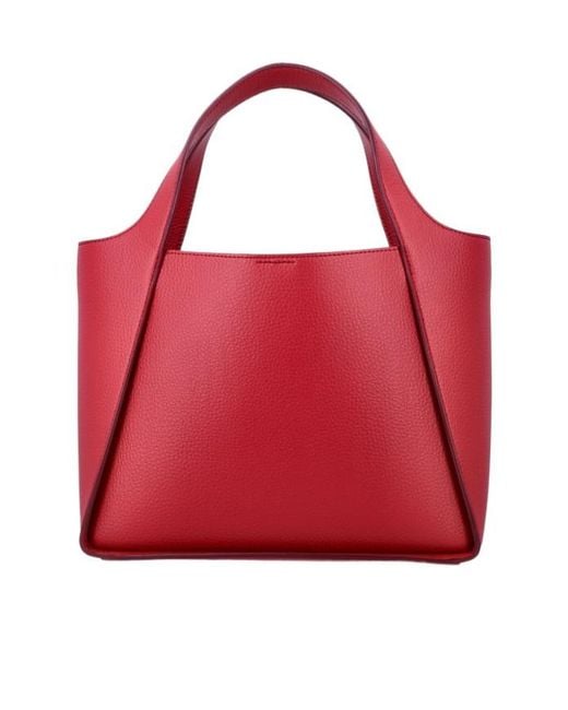 Stella McCartney Red Top-Handle Shoulder Bag