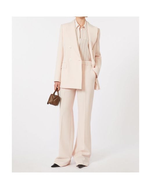 Max Mara White Studio Quasar Straight Leg Trousers