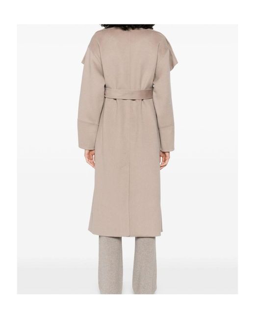 Soft Goat Natural Long-Sleeved Coat