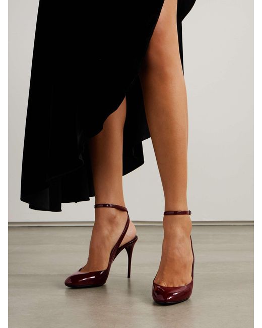 Alaïa Purple Round-Headed High-Heeled Sandals