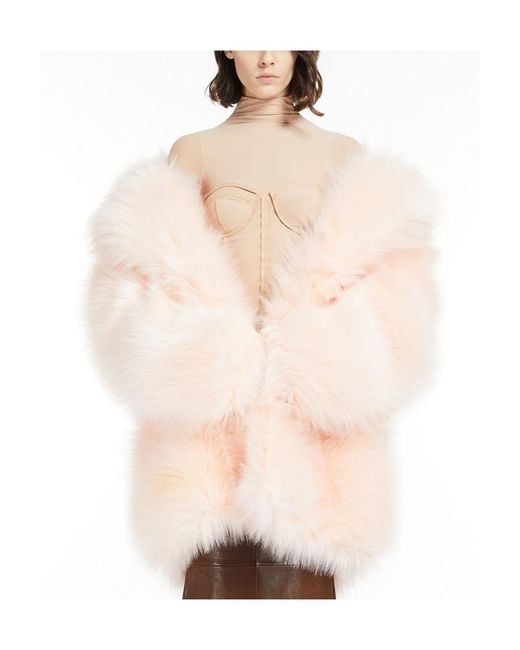 Sportmax Pink Large-Profile Coat