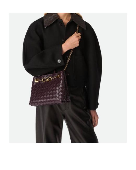 Bottega Veneta Purple Small Andiamo Chain
