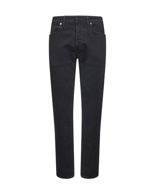 Stone Island Blue Logo Patch Slim-Fit Jeans for men