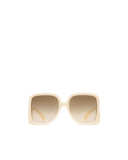 Gucci Natural Eyewear Rectangle Frame Sunglasses