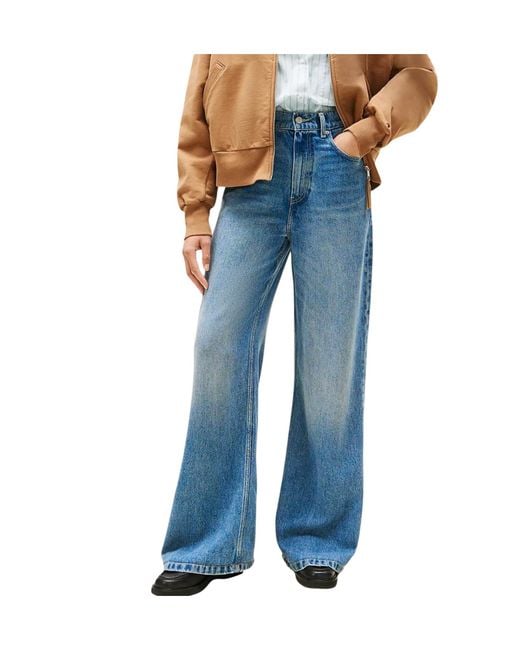 Tommy Hilfiger Blue Wide-Leg Jeans