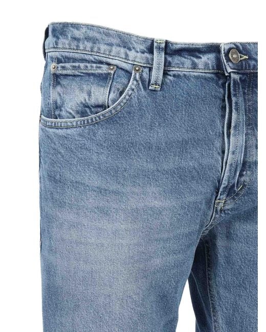 Dondup Blue Brighton Carrot-Fit Jeans for men