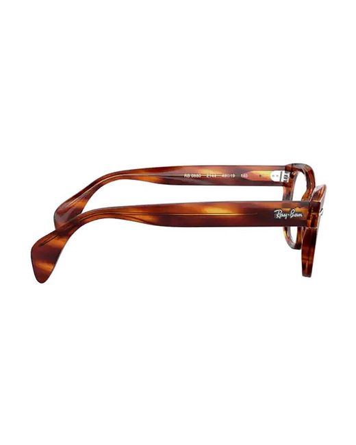 Ray-Ban White Inverted Trapezoidal Full-Frame Glasses for men