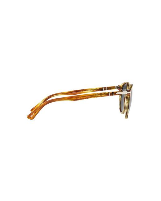 Persol Blue Round Frame Sunglasses for men