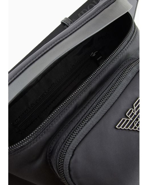 Giorgio Armani Black Emporio Armani Asv Belt Bag for men