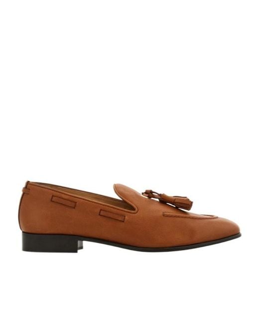Ferragamo Brown Tassel-Detail Loafers