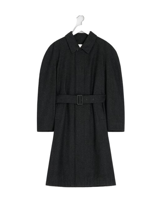 Lemaire Black Raglan Sleeve Coat