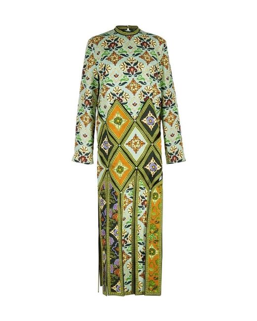 ALÉMAIS Green Patchwork Dress