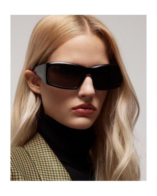 Gucci Black Rectangular Frame Sunglasses for men