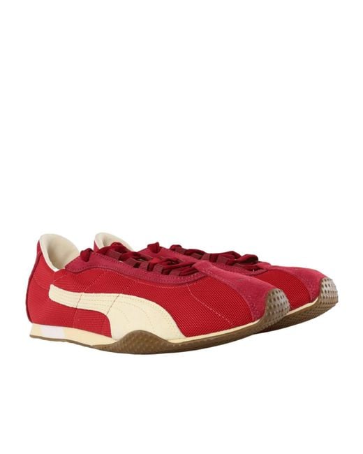 PUMA Red Lace-Up Sneakers for men