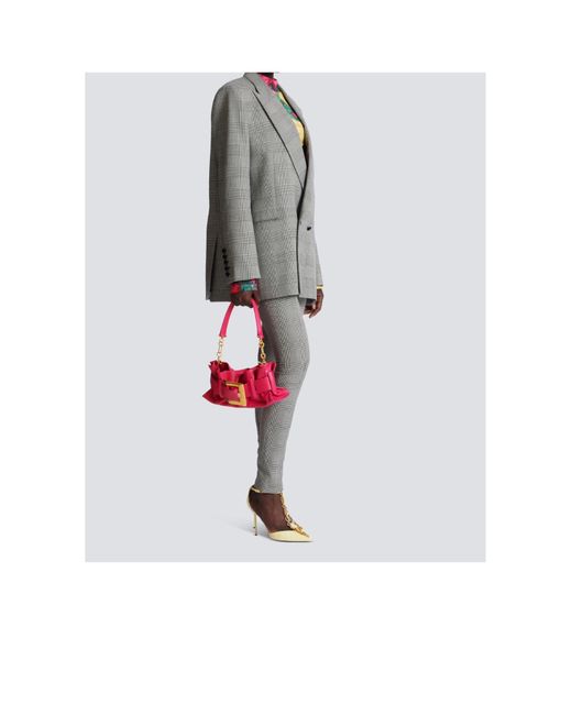 Balmain Pink Mini Anthem Shoulder Bag