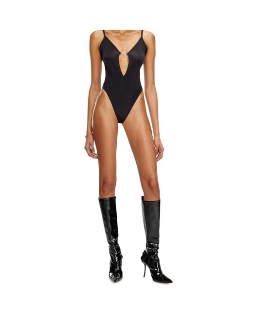 DIESEL Black Oval D Bodysuit