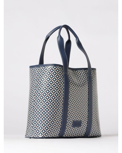 Max Mara Blue Farneto Monogram Tote Bag