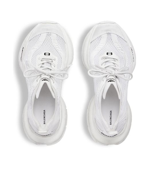 Balenciaga White Circuit Lace-Up Sneakers