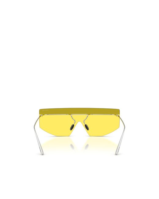 Prada Yellow Eyewear Aviator Sunglasses for men
