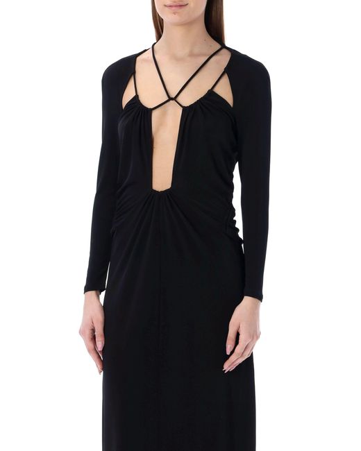 Isabel Marant Black Jadessi Cut-Out Midi Dress