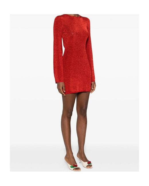 Ba&sh Red Long Sleeve Dress