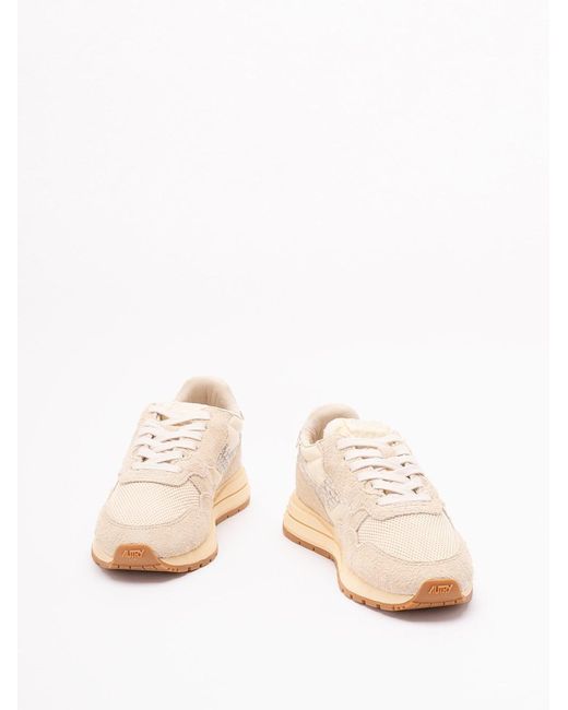 Autry Natural Reelwind Logo Printed Lace-Up Sneakers