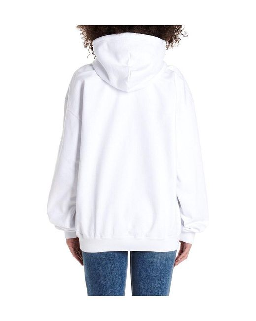 Balenciaga White Back Pulled Hoodie