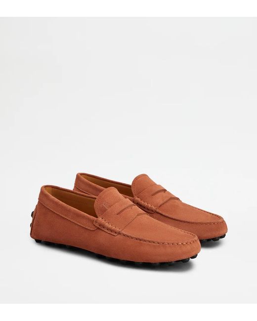 Tod's Brown Round-Toe Loafers for men