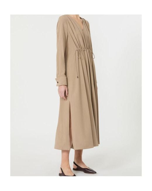 Max Mara Natural Long Sleeve Dress