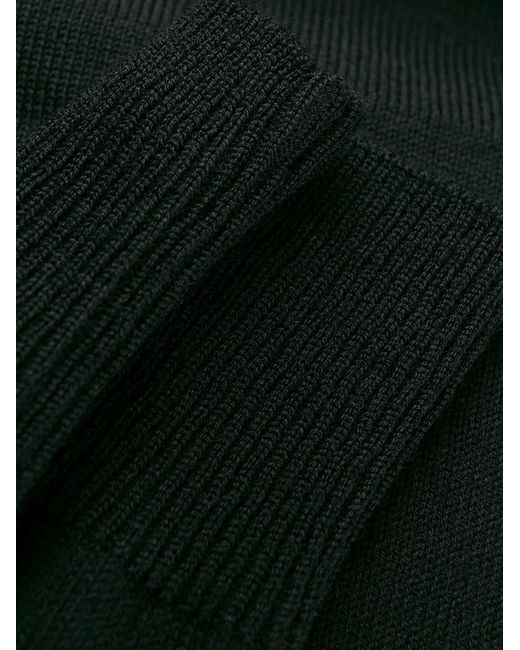 Paul & Shark Black Sweatshirt With Logo Patch for men