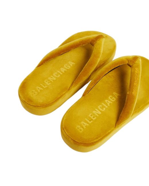 Balenciaga Yellow Jet Lag Thongs