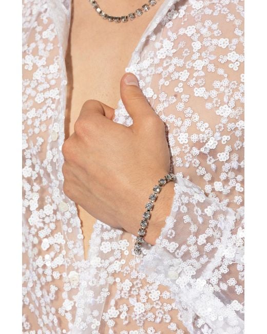DSquared² Metallic Classic Embellished Bracelet for men