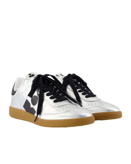 Isabel Marant White Leather Sneakers