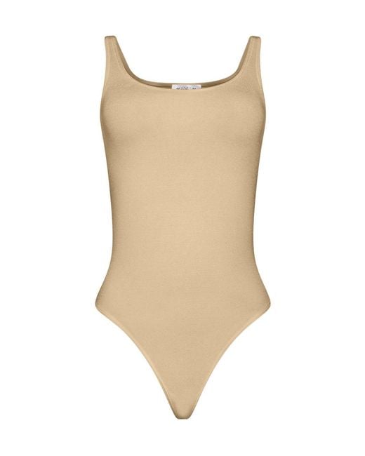 Wolford Natural Jamaika Scoop-Neck Thong Bodysuit