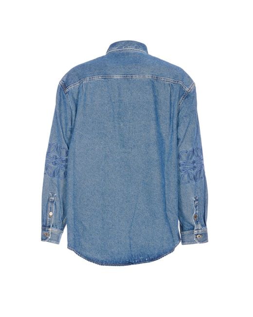 Loewe Blue Anagram Overshirt for men