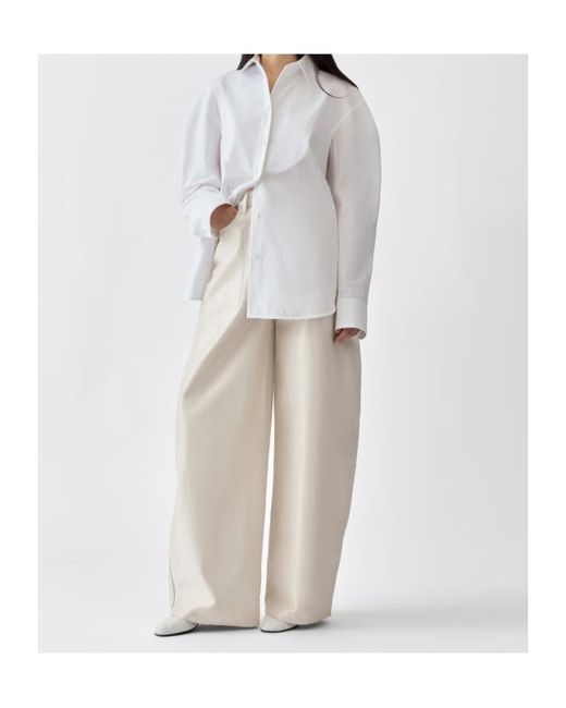 Jacquemus White The De-Nîmes Ovalo Denim Pants