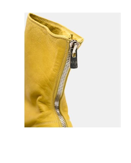 Guidi Yellow 788Z Zipper Boots