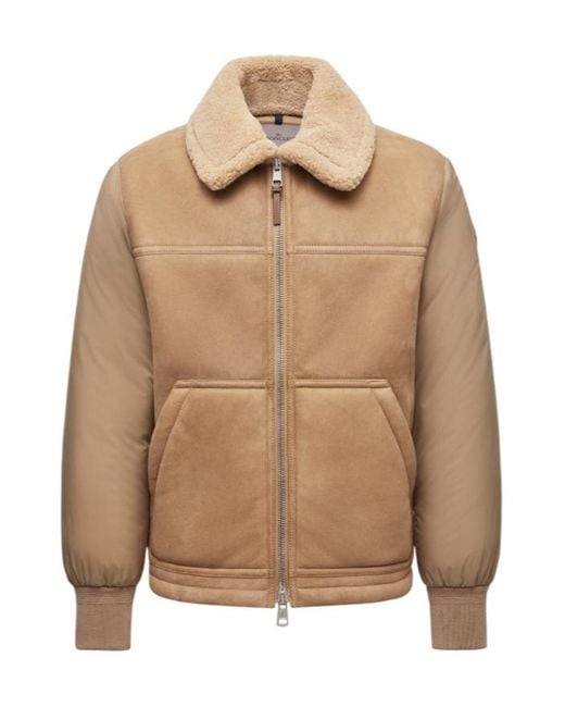 Moncler Brown Tonnay Zip-Up Puffer Jacket for men