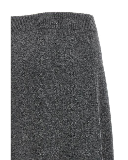 Brunello Cucinelli Gray Cashmere Skirt