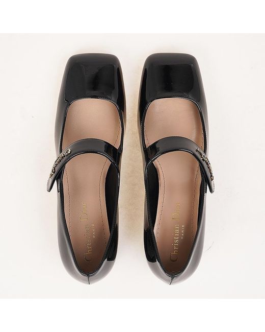 Dior Black Square-Toe High Heels