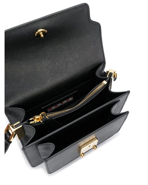 Marni Black Trunk Mini Crossbody Bag