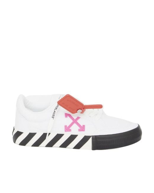 Off-White c/o Virgil Abloh White Vulcanized Low-Top Sneakers
