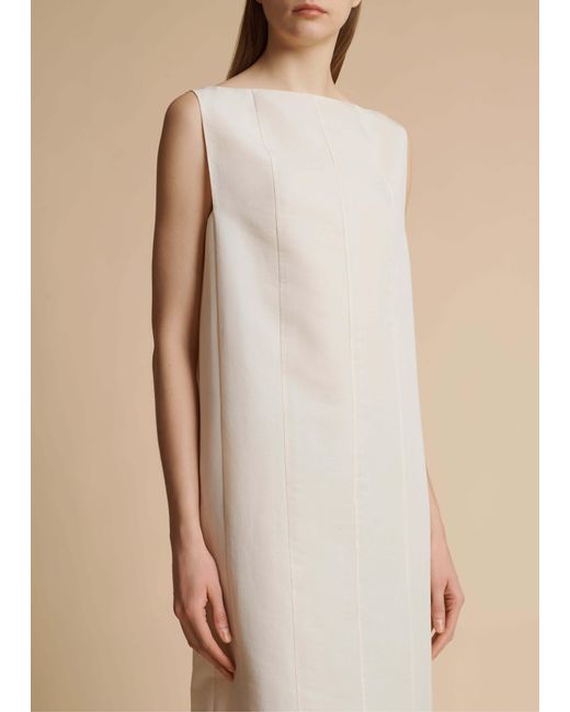 Khaite White Martay Sleeveless Dress