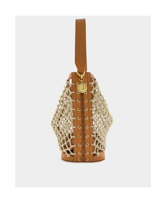 Stella McCartney White Logo Knitted Shoulder Bag