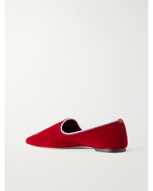 Totême Red Slip-On Loafers