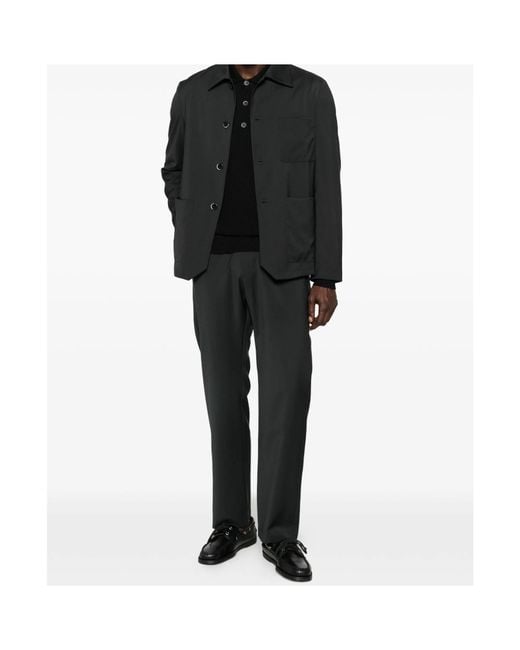Barena Black Button-Down Overshirt for men